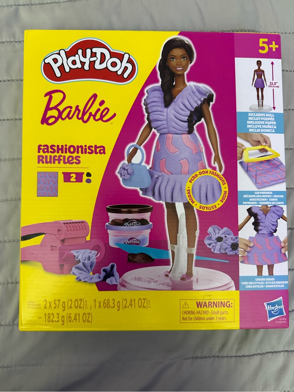 Play-Doh Barbie Fashionista Ruffles Playset - Purple & Pink